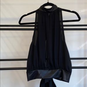 Black Halter Top
